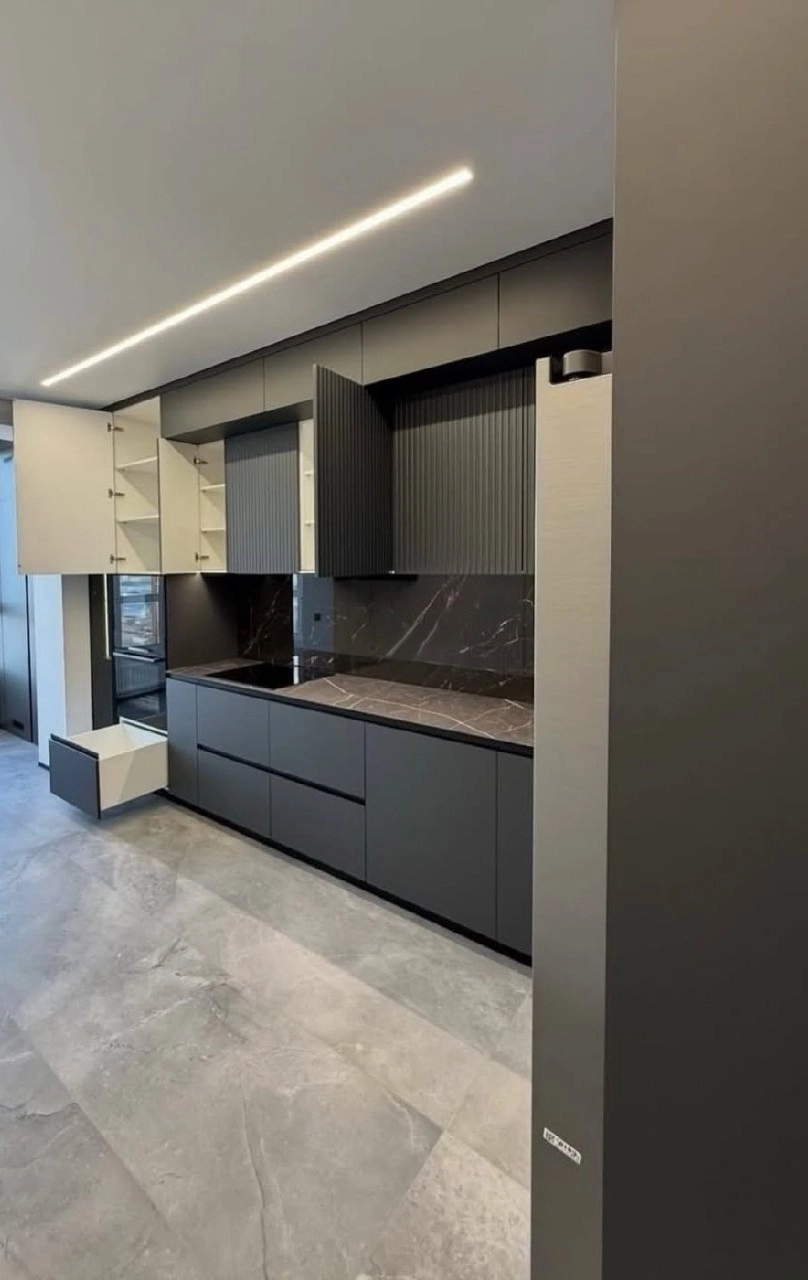 dark European kitchen remodel in Tustin CA