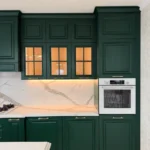 kitchen remodel Irvine green custom cabinets