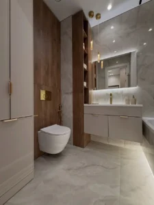 bathroom remodel Dana Point wall mounted toilet