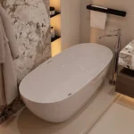 bathroom remodel Costa Mesa custom stone vanity