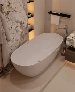 bathroom remodel Costa Mesa custom stone vanity